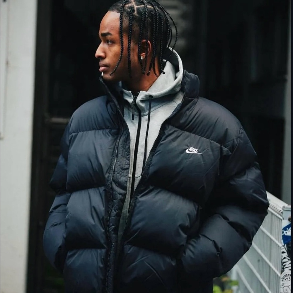 Nike Sportswear 🔥 Club Therma-FIT 600 Duck Down Puffer Jacket Black IB2975-010